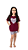 Ref. 4002 Pijama infantil feminino curto - vinho - Imagem 1