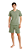 Ref. 10928 Pijama Juvenil Curto Liso Verde Oliva em Algodão - Imagem 2