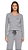 Ref. 8011 Pijama feminino longo - cinza mescla - Imagem 1
