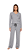 Ref. 8011 Pijama feminino longo - cinza mescla - Imagem 2