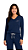 Ref. 8010 Pijama feminino longo - azul marinho - Imagem 1
