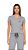 Ref. 8008 Pijama feminino manga curta com calça - cinza mescla - Imagem 1