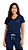 Ref. 8007 Pijama feminino manga curta com calça - azul marinho - Imagem 1