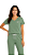 Ref. 8006 Pijama feminino manga curta com calça - verde oliva - Imagem 1