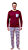 Ref. 5019 Pijama masculino longo - vinho - Imagem 2