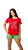Ref. 4014 Pijama infantil feminino curto em malha - Sempre juntos (vermelho) - Imagem 2