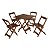 Conjunto Mesa com 4 cadeiras Maplan Imbuia - 70 x 70 cm - Imagem 1