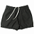 SHORT ELÁSTICO LISO INFANTIL/JUVENIL PRETO - BOARDSHORT - Imagem 1