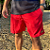 SHORT ADULTO ELASTANO VERMELHO - BOARDSHORT - Imagem 1