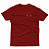 CAMISETA INFANTO JUVENIL VERMELHA FAIXA ABSTRATO - Imagem 1