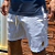 SHORT ADULTO LINHO BRANCO - Imagem 1