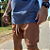 SHORT ADULTO LINHO MARROM - Imagem 1