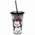 Copo Com Canudo Preto Mickey E Minnie Tsum Tsum: Disney - Imagem 1