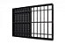 Janela veneziana alumínio preto 3 folhas móveis com grade vidro liso incolor - jap caribe max - Imagem 3