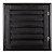 Porta abrigo alumínio preto sem ventilação linha 25 esquadrisul - Imagem 1