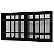 Janela maxim-ar alumínio preto duas seções com grade vidro mini boreal - jap perfecta max - Imagem 3
