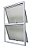 Janela maxim-ar alumínio branco duas seções verticais sem grade vidro mini boreal - jap perfecta max - Imagem 3