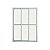 Porta de correr alumínio branco 3 folhas móveis vidro liso incolor com fechadura - linha 25 - Imagem 1