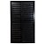 Porta balcão alumínio preto 3 folhas uma fixa vidro incolor com fechadura - linha 25 - Imagem 3