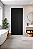 Porta camarão lambril alumínio preto com fechadura - linha 25 premium lux esquadrias - Imagem 3