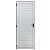 Porta alumínio branco palheta sem ventilação - linha 25 - Imagem 1