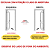 Porta alumínio branco uma folha de abrir (giro) vidro liso incolor 4mm - jap perfecta max - Imagem 2