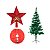 Árvore De Natal 180cm 320 Galhos C/ Saia e Estrela Vermelha - Imagem 1