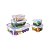 Conjunto pote hermético 5 Peças Plastico PP azul Euro Home - Imagem 7