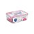 Kit Pote Hermético Retangular 3 Peças Vermelho Euro Home - Imagem 4