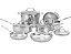 Jogo De Panelas Cuisinart Chef's Aço Inoxidável Indução 11 Peças - 77-11G - Imagem 1