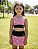 Conjunto Esportivo infantil Shorts-Saia + Top Heart JRabbit - Imagem 1
