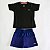 Camiseta esportiva infantil JRabbit Gola V UV50+ Preto - Imagem 3