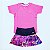 Camiseta esportiva infantil JRabbit Gola V UV50+ Rosa - Imagem 7
