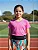 Camiseta esportiva infantil JRabbit Gola V UV50+ Rosa - Imagem 2