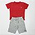 Bermuda Esportiva Infantil Moletom Sportwear Jackrabbit Cinza - Imagem 4