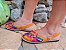 Mule Sandália em couro colorido - Mule Sandal - Imagem 1