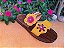 Rasteirinha em couro Amarela - SLIDE Yellow Flower - Imagem 2
