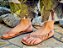 Sandália em couro PREMIUM caramelo - Sandal NEW Senses - Imagem 1