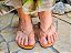 Sandália em couro PREMIUM caramelo - Sandal NEW Senses - Imagem 5
