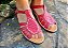 Sandália em couro fechada vermelha - Sandal PREMIUM RED - Imagem 2
