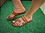 Rasteirinha em tiras de couro - DUO FLAT Sandal - Imagem 1