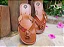 Chinelo Rasteira em couro - FLAT Flowers - Imagem 1