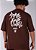 Camiseta Chronic Plus Size Colab. Mato Seco - Paz Amor E União - Marrom - Imagem 3
