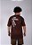 Camiseta Chronic Plus Size Colab. Mato Seco - Jah me Proteja por Onde Eu For - Marrom - Imagem 5