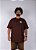 Camiseta Chronic Plus Size Colab. Mato Seco - Jah me Proteja por Onde Eu For - Marrom - Imagem 7