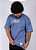 Camiseta Chronic Oversized - Tag Bordado - Azul - Imagem 1