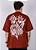 Camiseta Chronic Oversized - Abençoado por Deus e Cria por Natureza - Vermelho - Imagem 1