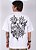 Camiseta Chronic Oversized - Abençoado por Deus e Cria por Natureza - Branco - Imagem 3