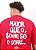 Camiseta Chronic Plus Size - Maior que o Sonho so o Corre - Vermelho - Imagem 3