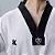 Dobok Taekwondo Pro Olympic Gola Preta 50% Algodão + Faixa Preta Bordada World Taekwondo Sulsport - Imagem 2
